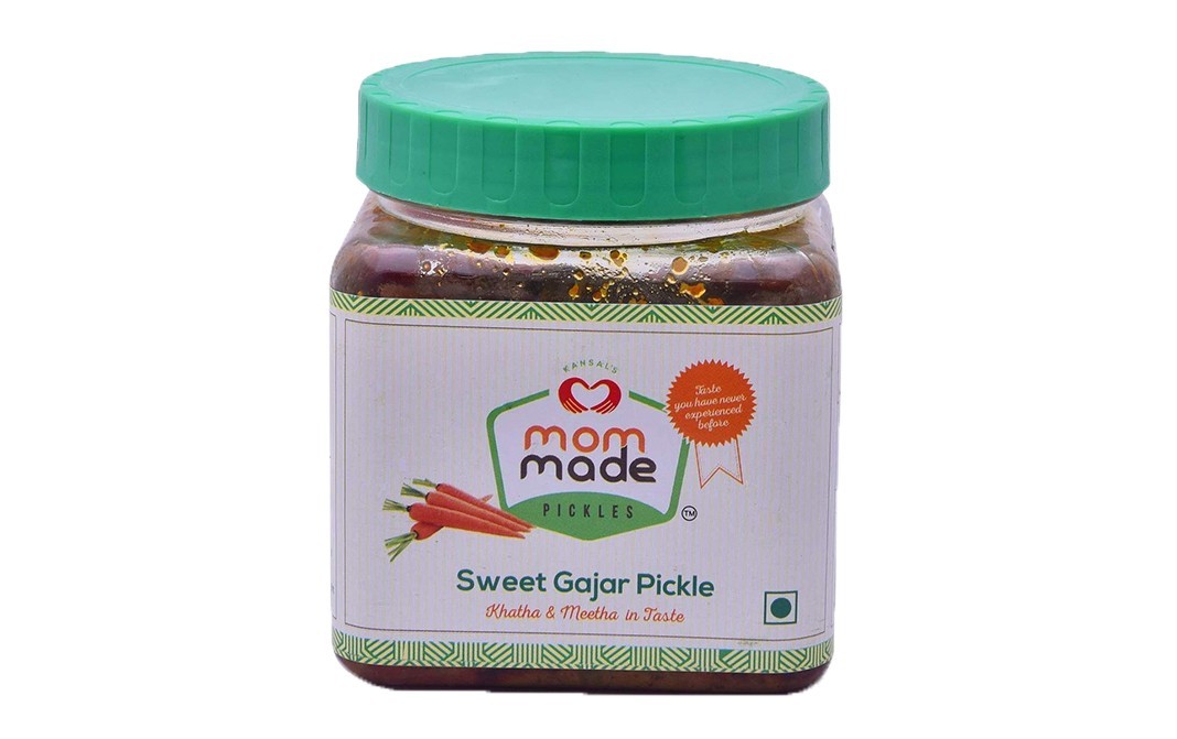 Mom Made Pickles Sweet Gajar Pickle    Plastic Jar  500 grams